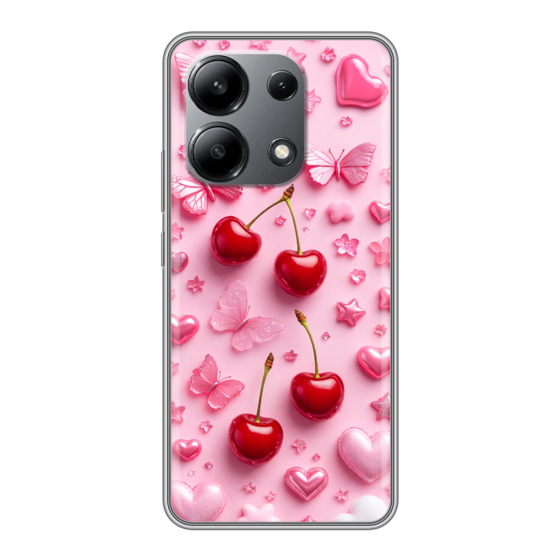 Силиконовый чехол на Xiaomi Redmi Note 13 4G с принтом для девочек Силиконовый чехол на Xiaomi Redmi Note 13 4G с принтом для девочек