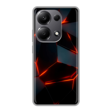 Силиконовый чехол на Xiaomi Redmi Note 13 Pro 4G с принтом Яркие абстракции