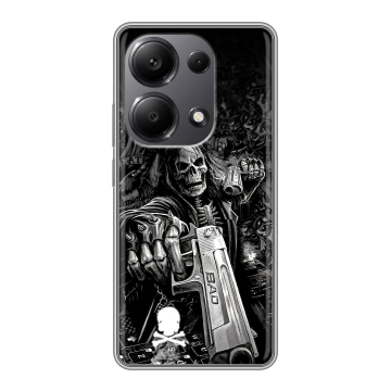 Силиконовый чехол на Xiaomi Redmi Note 13 Pro 4G с принтом Скелет Силиконовый чехол на Xiaomi Redmi Note 13 Pro 4G с принтом Скелет