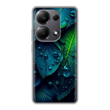 Силиконовый чехол на Xiaomi Redmi Note 13 Pro 4G с принтом Листья Силиконовый чехол на Xiaomi Redmi Note 13 Pro 4G с принтом Листья