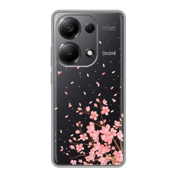 Силиконовый чехол на Xiaomi Redmi Note 13 Pro 4G с принтом Ветка сакуры Силиконовый чехол на Xiaomi Redmi Note 13 Pro 4G с принтом Ветка сакуры