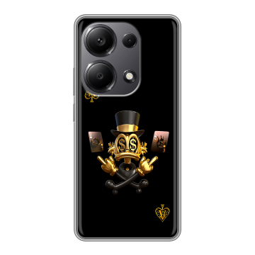 Силиконовый чехол на Xiaomi Redmi Note 13 Pro 4G с принтом Золотой скрудж макдак