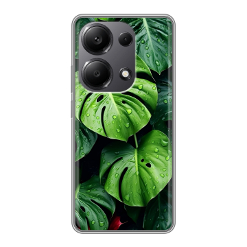 Силиконовый чехол на Xiaomi Redmi Note 13 Pro 4G с принтом Листья Силиконовый чехол на Xiaomi Redmi Note 13 Pro 4G с принтом Листья