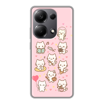 Силиконовый чехол на Xiaomi Redmi Note 13 Pro 4G с принтом Hello Kitty Хелоу Кити Силиконовый чехол на Xiaomi Redmi Note 13 Pro 4G с принтом Hello Kitty Хелоу Кити