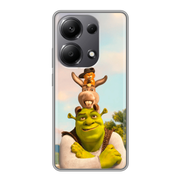 Силиконовый чехол на Xiaomi Redmi Note 13 Pro 4G с принтом Шрек Shrek Силиконовый чехол на Xiaomi Redmi Note 13 Pro 4G с принтом Шрек Shrek