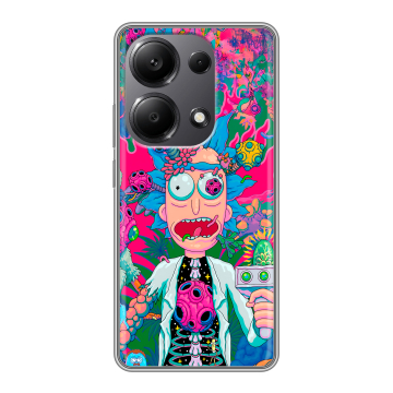 Силиконовый чехол на Xiaomi Redmi Note 13 Pro 4G с принтом Рик и Морти Rick Morty Силиконовый чехол на Xiaomi Redmi Note 13 Pro 4G с принтом Рик и Морти Rick Morty