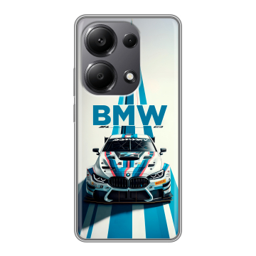 Силиконовый чехол на Xiaomi Redmi Note 13 Pro 4G с принтом БМВ BMW Силиконовый чехол на Xiaomi Redmi Note 13 Pro 4G с принтом БМВ BMW