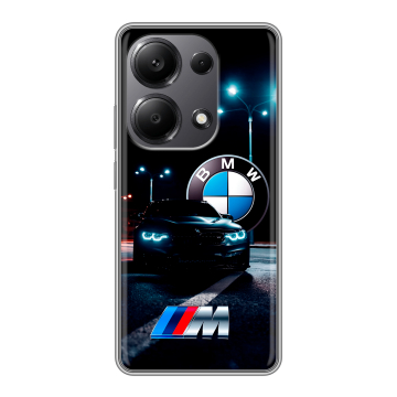 Силиконовый чехол на Xiaomi Redmi Note 13 Pro 4G с принтом БМВ BMW Силиконовый чехол на Xiaomi Redmi Note 13 Pro 4G с принтом БМВ BMW