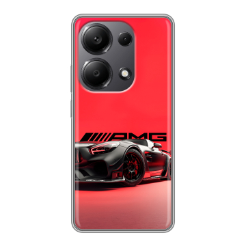 Силиконовый чехол на Xiaomi Redmi Note 13 Pro 4G с принтом Мерседес Mercedes AMG Силиконовый чехол на Xiaomi Redmi Note 13 Pro 4G с принтом Мерседес Mercedes AMG