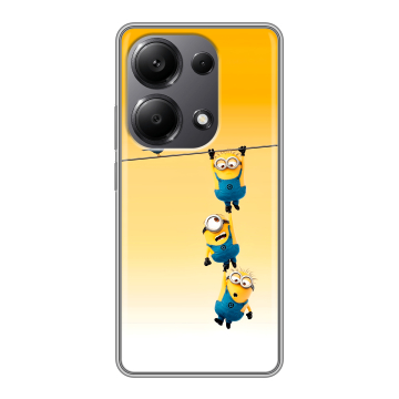 Силиконовый чехол на Xiaomi Redmi Note 13 Pro 4G с принтом Миньоны Силиконовый чехол на Xiaomi Redmi Note 13 Pro 4G с принтом Миньоны