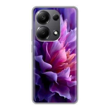 Силиконовый чехол на Xiaomi Redmi Note 13 Pro 4G с принтом женский цветы Силиконовый чехол на Xiaomi Redmi Note 13 Pro 4G с принтом женский цветы