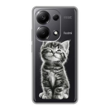 Силиконовый чехол на Xiaomi Redmi Note 13 Pro 4G с принтом Котенок Силиконовый чехол на Xiaomi Redmi Note 13 Pro 4G с принтом Котенок