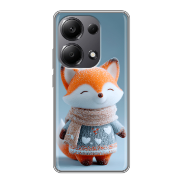 Силиконовый чехол на Xiaomi Redmi Note 13 Pro 4G с принтом Лиса Силиконовый чехол на Xiaomi Redmi Note 13 Pro 4G с принтом Лиса