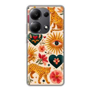 Силиконовый чехол на Xiaomi Redmi Note 13 Pro 4G с принтом Модный принт Силиконовый чехол на Xiaomi Redmi Note 13 Pro 4G с принтом Модный принт