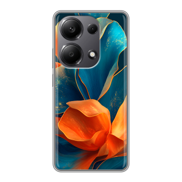 Силиконовый чехол на Xiaomi Redmi Note 13 Pro 4G с принтом Цветы Силиконовый чехол на Xiaomi Redmi Note 13 Pro 4G с принтом Цветы