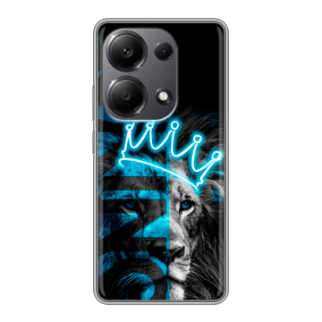 Силиконовый чехол на Xiaomi Redmi Note 13 Pro 4G с принтом Король лев Силиконовый чехол на Xiaomi Redmi Note 13 Pro 4G с принтом Король лев