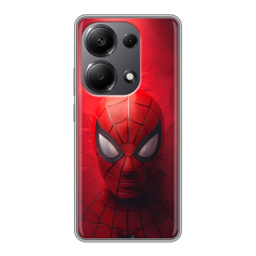 Силиконовый чехол на Xiaomi Redmi Note 13 Pro 4G с принтом Spiderman Человек паук Силиконовый чехол на Xiaomi Redmi Note 13 Pro 4G с принтом Spiderman Человек паук