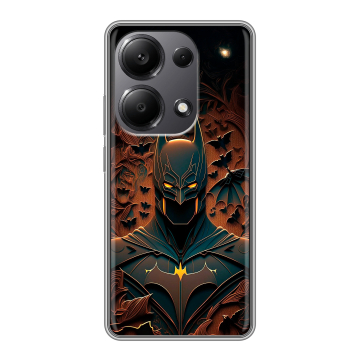 Силиконовый чехол на Xiaomi Redmi Note 13 Pro 4G с принтом Batman Бэтмен Силиконовый чехол на Xiaomi Redmi Note 13 Pro 4G с принтом Batman Бэтмен
