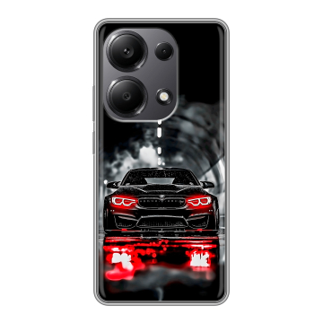 Силиконовый чехол на Xiaomi Redmi Note 13 Pro 4G с принтом BMW БМВ Силиконовый чехол на Xiaomi Redmi Note 13 Pro 4G с принтом BMW БМВ