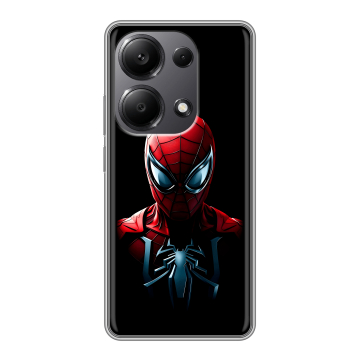 Силиконовый чехол на Xiaomi Redmi Note 13 Pro 4G с принтом Spiderman Человек паук