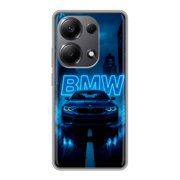 Силиконовый чехол на Xiaomi Redmi Note 13 Pro 4G с принтом BMW БМВ Силиконовый чехол на Xiaomi Redmi Note 13 Pro 4G с принтом BMW БМВ