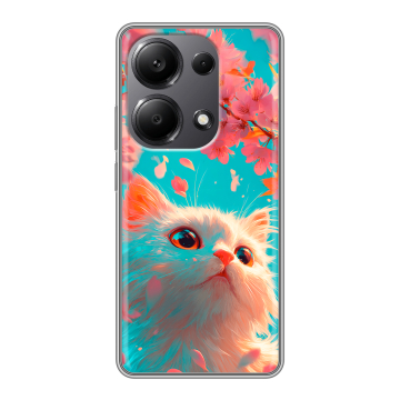 Силиконовый чехол на Xiaomi Redmi Note 13 Pro 4G с принтом Красивый кот Силиконовый чехол на Xiaomi Redmi Note 13 Pro 4G с принтом Красивый кот
