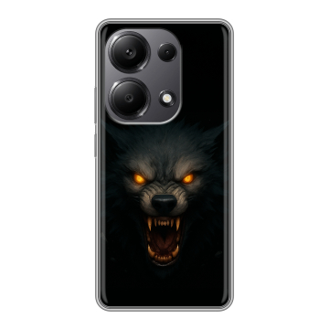 Силиконовый чехол на Xiaomi Redmi Note 13 Pro 4G с принтом Волк Силиконовый чехол на Xiaomi Redmi Note 13 Pro 4G с принтом Волк