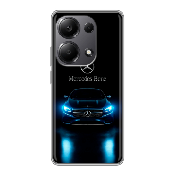 Силиконовый чехол на Xiaomi Redmi Note 13 Pro 4G с принтом Mercedes Мерседес