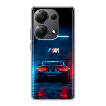 Силиконовый чехол на Xiaomi Redmi Note 13 Pro 4G с принтом BMW БМВ Силиконовый чехол на Xiaomi Redmi Note 13 Pro 4G с принтом BMW БМВ