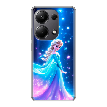 Силиконовый чехол на Xiaomi Redmi Note 13 Pro 4G с принтом Холодное сердце Frozen Силиконовый чехол на Xiaomi Redmi Note 13 Pro 4G с принтом Холодное сердце Frozen
