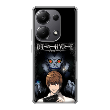 Силиконовый чехол на Xiaomi Redmi Note 13 Pro 4G с принтом Death note Тетрадь смерти Силиконовый чехол на Xiaomi Redmi Note 13 Pro 4G с принтом Death note Тетрадь смерти