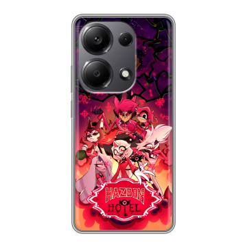 Силиконовый чехол на Xiaomi Redmi Note 13 Pro 4G с принтом Hazbin Hotel Отель Хазбин Силиконовый чехол на Xiaomi Redmi Note 13 Pro 4G с принтом Hazbin Hotel Отель Хазбин