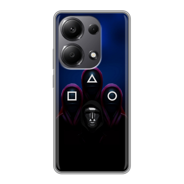 Силиконовый чехол на Xiaomi Redmi Note 13 Pro 4G с принтом Игра Кальмара Силиконовый чехол на Xiaomi Redmi Note 13 Pro 4G с принтом Игра Кальмара