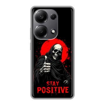 Силиконовый чехол на Xiaomi Redmi Note 13 Pro 4G с принтом смешной скелет Силиконовый чехол на Xiaomi Redmi Note 13 Pro 4G с принтом смешной скелет