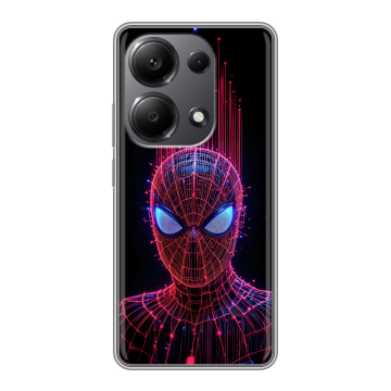 Силиконовый чехол на Xiaomi Redmi Note 13 Pro 4G с принтом Spiderman Человек паук Силиконовый чехол на Xiaomi Redmi Note 13 Pro 4G с принтом Spiderman Человек паук