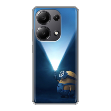 Силиконовый чехол на Xiaomi Redmi Note 13 Pro 4G с принтом Миньоны Силиконовый чехол на Xiaomi Redmi Note 13 Pro 4G с принтом Миньоны