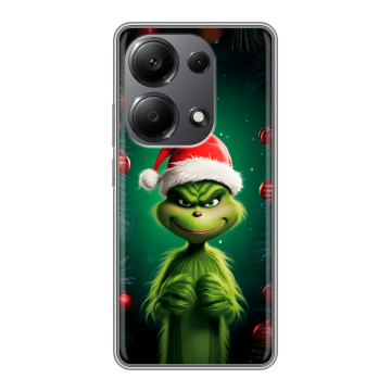 Силиконовый чехол на Xiaomi Redmi Note 13 Pro 4G с принтом Гринч Новый год Рождество Силиконовый чехол на Xiaomi Redmi Note 13 Pro 4G с принтом Гринч Новый год Рождество