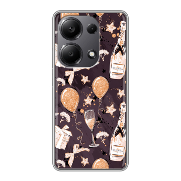 Силиконовый чехол на Xiaomi Redmi Note 13 Pro 4G с принтом Новый год Силиконовый чехол на Xiaomi Redmi Note 13 Pro 4G с принтом Новый год