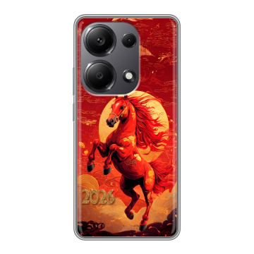 Силиконовый чехол на Xiaomi Redmi Note 13 Pro 4G с принтом Новый год Силиконовый чехол на Xiaomi Redmi Note 13 Pro 4G с принтом Новый год