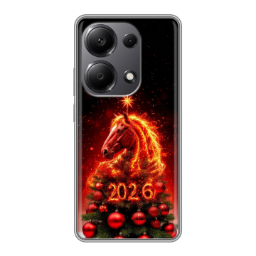 Силиконовый чехол на Xiaomi Redmi Note 13 Pro 4G с принтом Новый год Силиконовый чехол на Xiaomi Redmi Note 13 Pro 4G с принтом Новый год