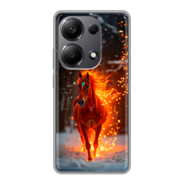Силиконовый чехол на Xiaomi Redmi Note 13 Pro 4G с принтом Новый год Силиконовый чехол на Xiaomi Redmi Note 13 Pro 4G с принтом Новый год