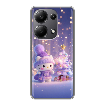 Силиконовый чехол на Xiaomi Redmi Note 13 Pro 4G с принтом Новый год Силиконовый чехол на Xiaomi Redmi Note 13 Pro 4G с принтом Новый год