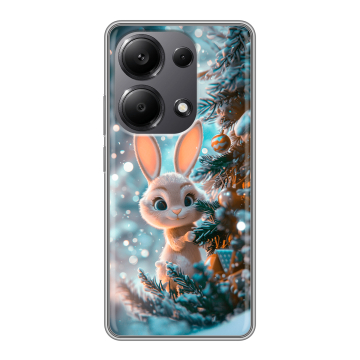 Силиконовый чехол на Xiaomi Redmi Note 13 Pro 4G с принтом Новый год Силиконовый чехол на Xiaomi Redmi Note 13 Pro 4G с принтом Новый год