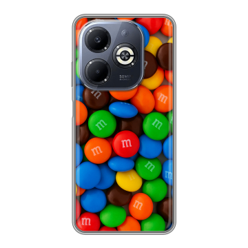 Силиконовый чехол на Infinix Smart 8 Plus с принтом Конфеты
