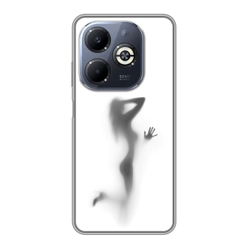 Силиконовый чехол на Infinix Smart 8 Plus с принтом Силуэт
