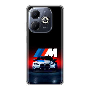 Силиконовый чехол на Infinix Smart 8 Plus с принтом БМВ BMW Силиконовый чехол на Infinix Smart 8 Plus с принтом БМВ BMW