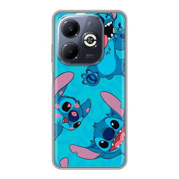 Силиконовый чехол на Infinix Smart 8 Plus с принтом Лило и Стич