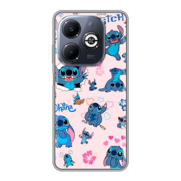 Силиконовый чехол на Infinix Smart 8 Plus с принтом Лило и Стич Силиконовый чехол на Infinix Smart 8 Plus с принтом Лило и Стич