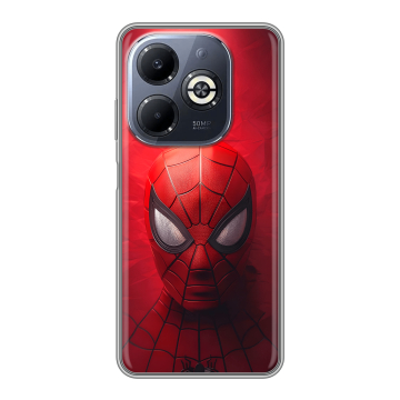 Силиконовый чехол на Infinix Smart 8 Plus с принтом Spiderman Человек паук Силиконовый чехол на Infinix Smart 8 Plus с принтом Spiderman Человек паук
