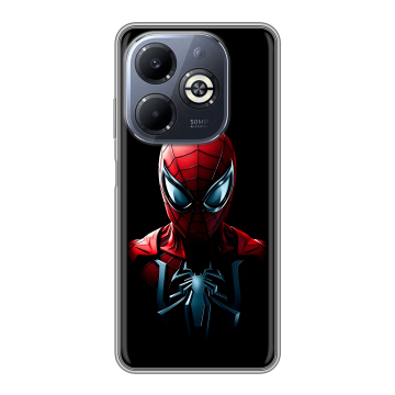 Силиконовый чехол на Infinix Smart 8 Plus с принтом Spiderman Человек паук
